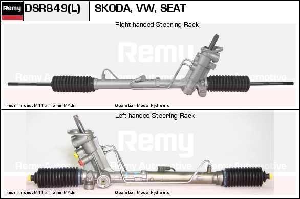 DELCO REMY Рулевой механизм DSR856L